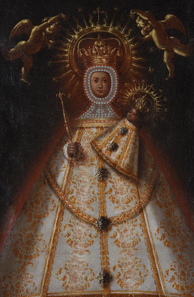 Cuzco School (17th / 18th century), Madonna and child