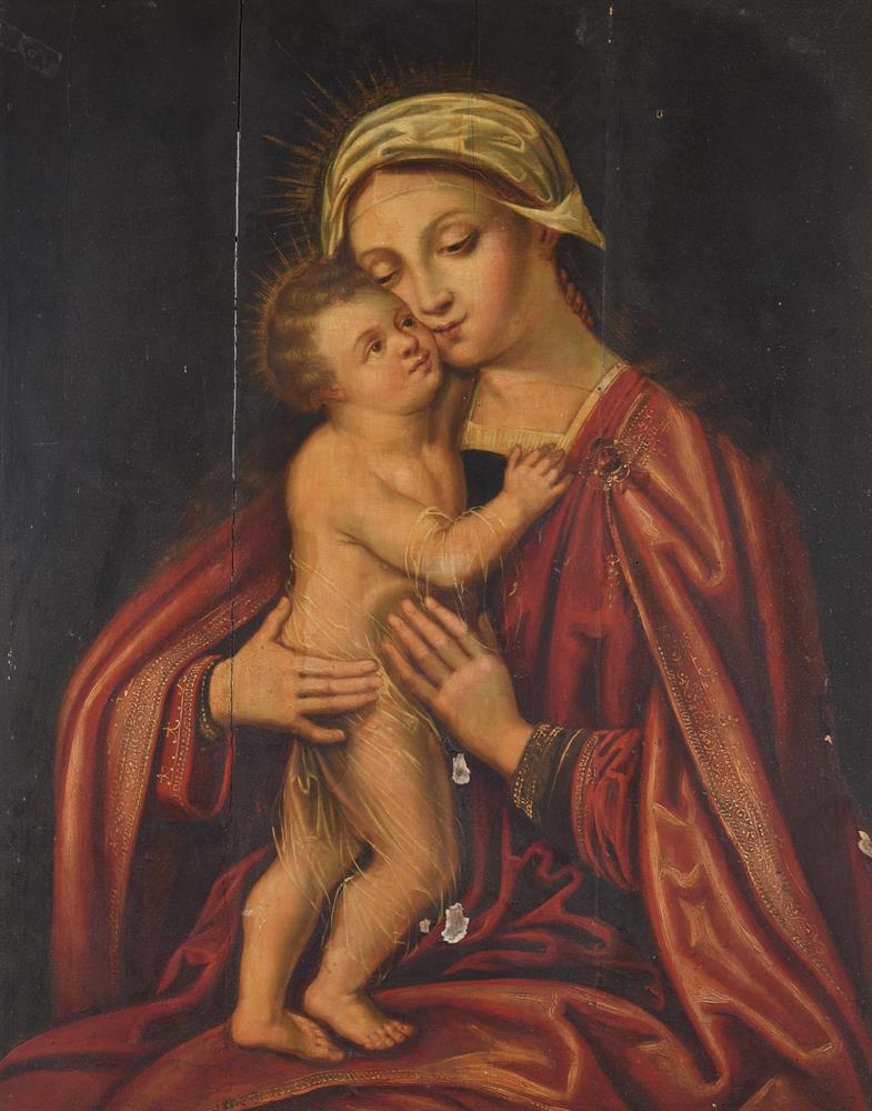 Flemish School (17th /18th century), Madonna and child