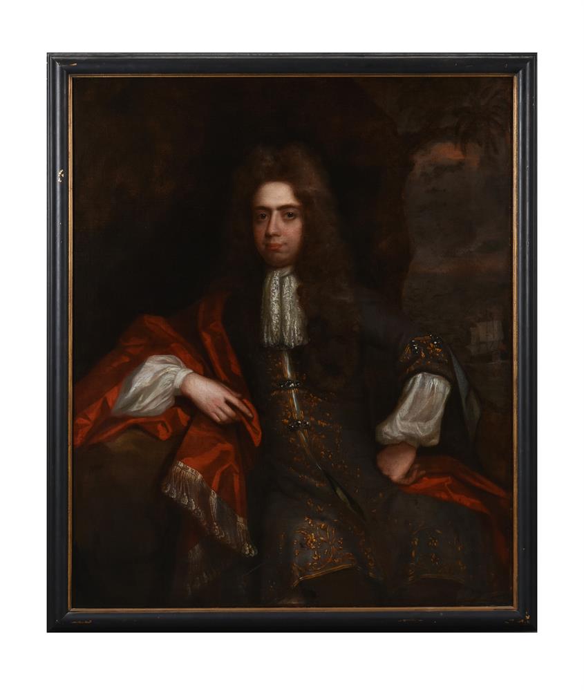 Follower of Sir Godrey Kneller, Portrait of a gentleman - Image 2 of 3