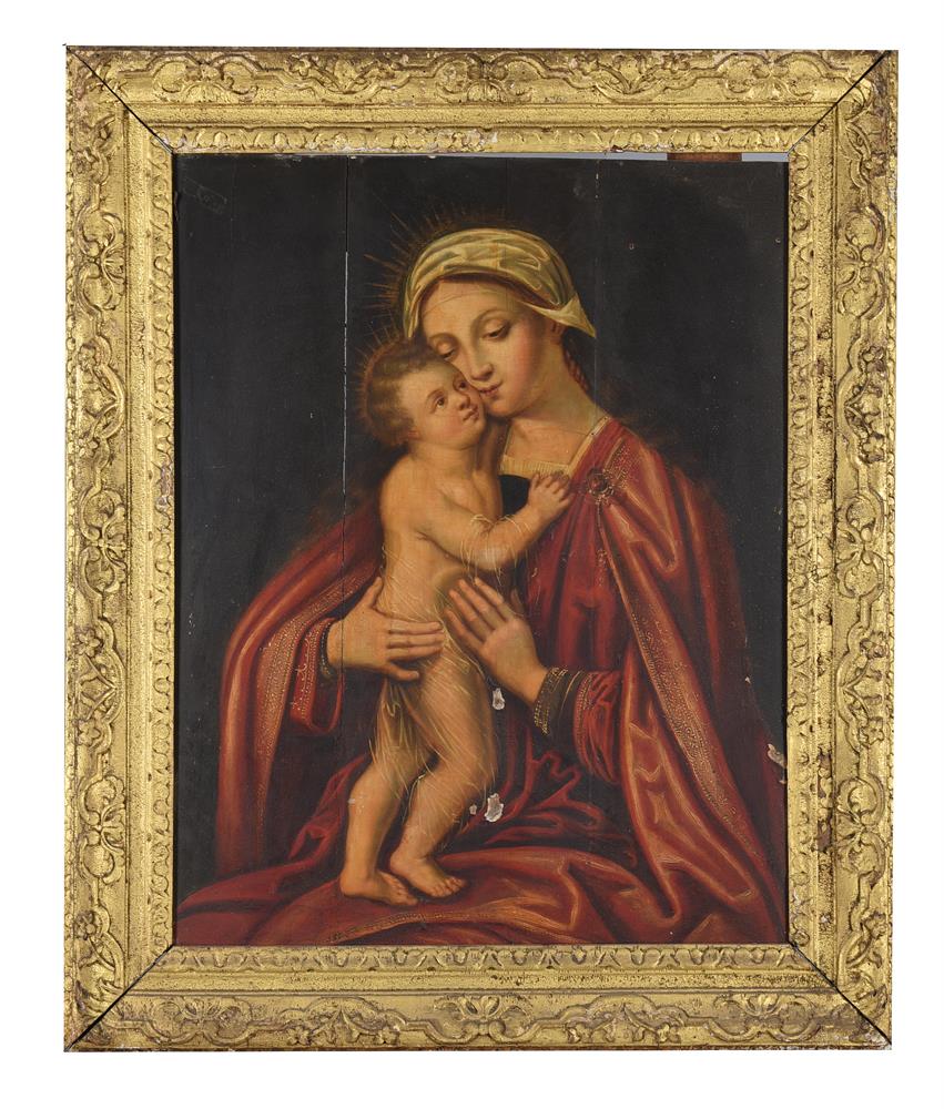 Flemish School (17th /18th century), Madonna and child - Image 2 of 3