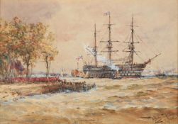 Thomas Bush Hardy (British 1842-1897), The Hamose Plymouth