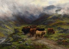 Henry Garland (British 1834-1913), A Hillroad near Glencoe