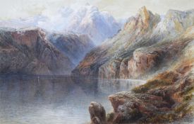 Percival Skelton (British fl.1849-1887), The Mountain Mirror: Lake of the Four Cantons