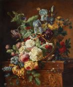 Follower of Jan van Huysum, Still life of flowers