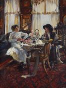 Annie Rose Laing (Scottish 1869-1946), Conversation piece