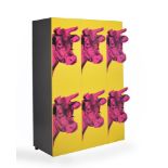 A cow cabinet or wardrobe, after Andy Warhol