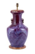 A Chinese flambé-glazed vase