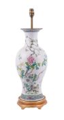 A Chinese famille rose vase