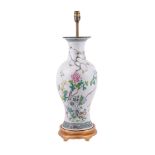 A Chinese famille rose vase