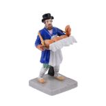 A Moscow porcelain (Francis Gardner) model of a bread seller