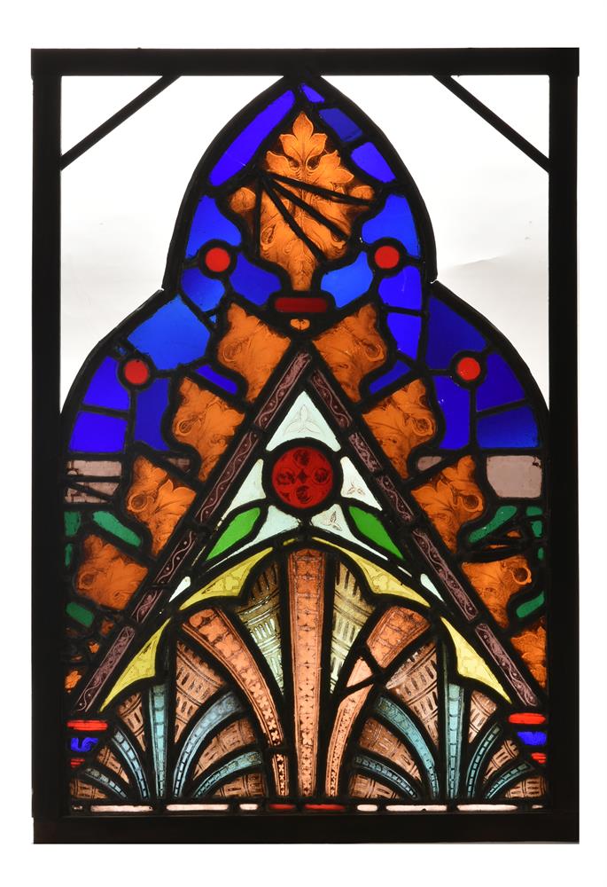 A Gothic Revival stained glass window panel - Image 3 of 3