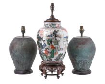 A Chinese Famille Verte vase