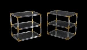 Jonathan Adler, a pair of side tables