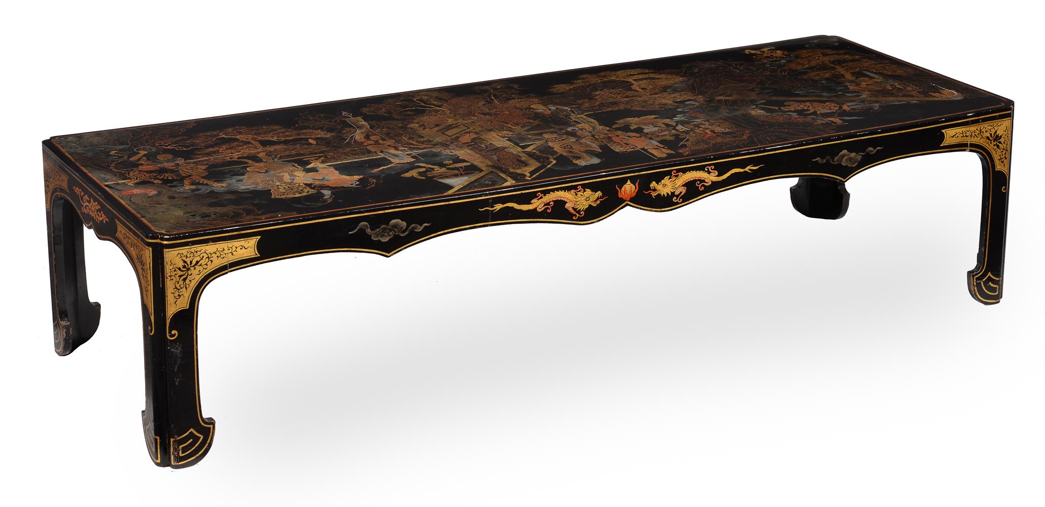 A Chinese lacquer low table