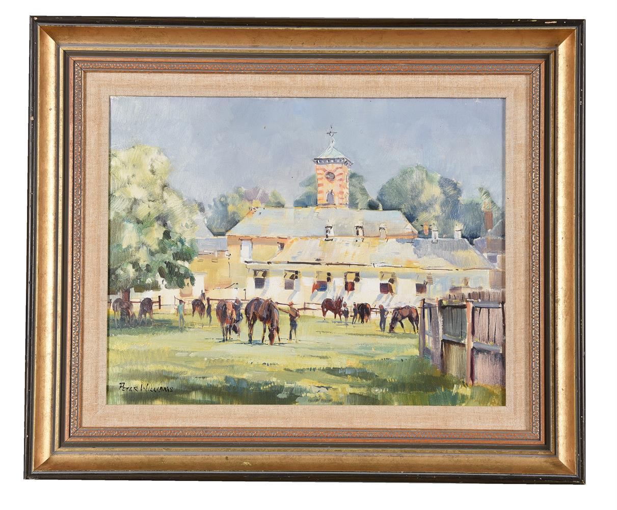 Peter Williams (American 1934-2018), Highfield Stables at Bedford House Stables, Newmarket - Image 2 of 3