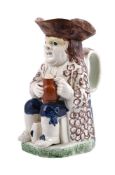 A Staffordshire pearlware Toby Jug of Pratt family type