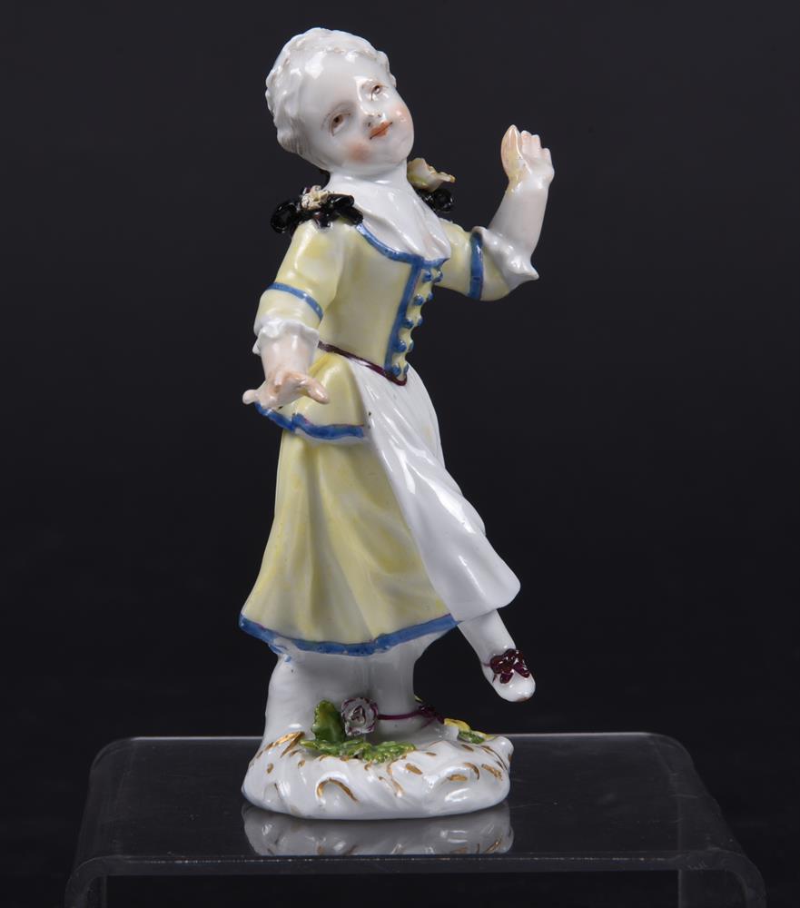 A Meissen figure of a girl dancing - Image 2 of 5