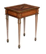 Y A kingwood and marquetry washstand