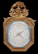 A Louis XVI giltwood barometer