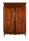 A George III mahogany armoire