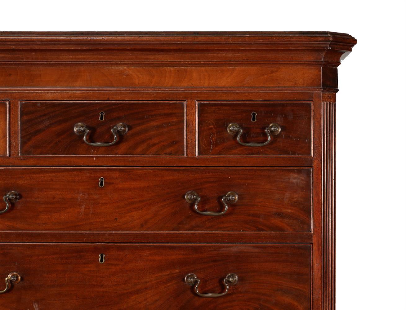 A George III mahogany chest on chest - Image 3 of 3