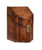 A George III mahogany knife box