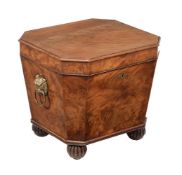 A George IV mahogany wine cooler