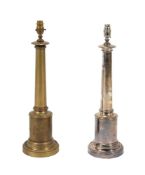 Two similar table lamps