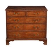 A George III mahogany chest of drawers