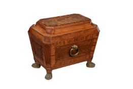 A late Regency mahogany wine cooler