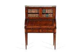 A Louis Philippe mahogany and gilt metal mounted cylinder bureau