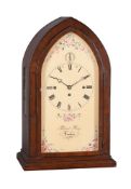 A Victorian mahogany quarter-chiming bracket clock