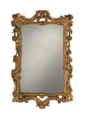 A George III carved giltwood wall mirror