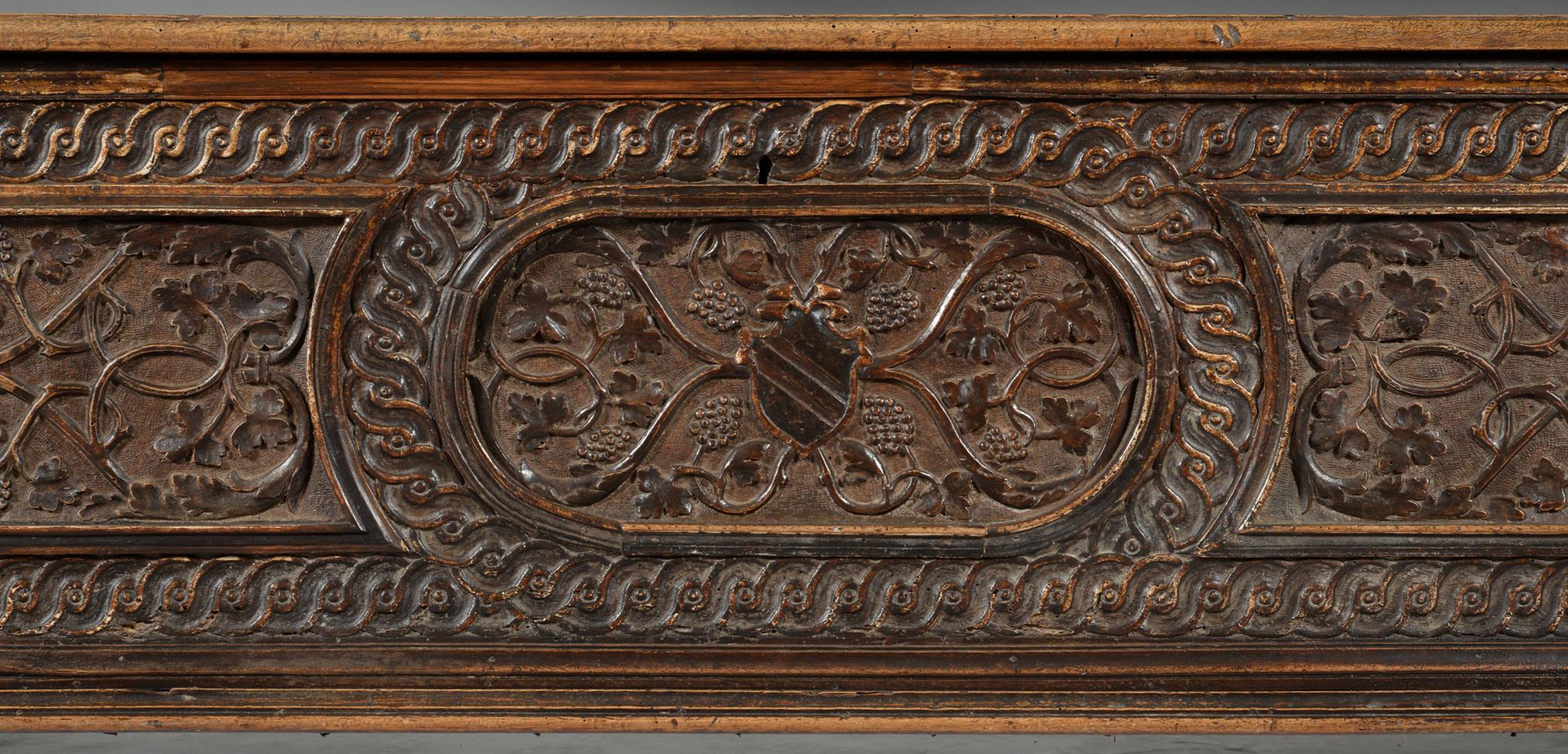 An Italian walnut cassone - Image 3 of 4