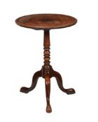 A George III mahogany tripod table