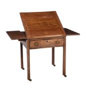 A late George III mahogany architect's or draughtsman's table