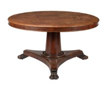 A mahogany centre table