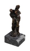 ***LOT WITHDRAWN*** A patinated bronze model of Hercules and Antaeus