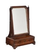 An early George III mahogany dressing mirror