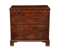 A George III mahogany chest of drawers