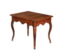 A provincial Louis XV chestnut side table