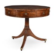 A George III mahogany drum table