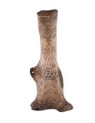 A German engraved ox bone flask