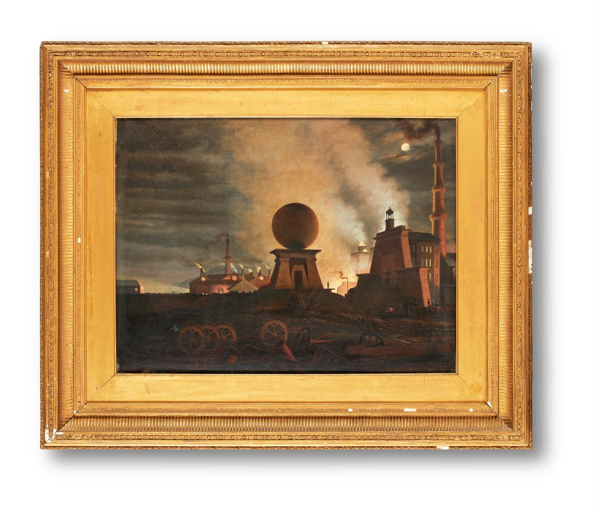 ATTRIBUTED TO JOHN PETHERICK (BRITISH 1788-1861), LORD BUTE'S IRONWORKS, RHYMNEY, SOUTH WALES - Image 2 of 3