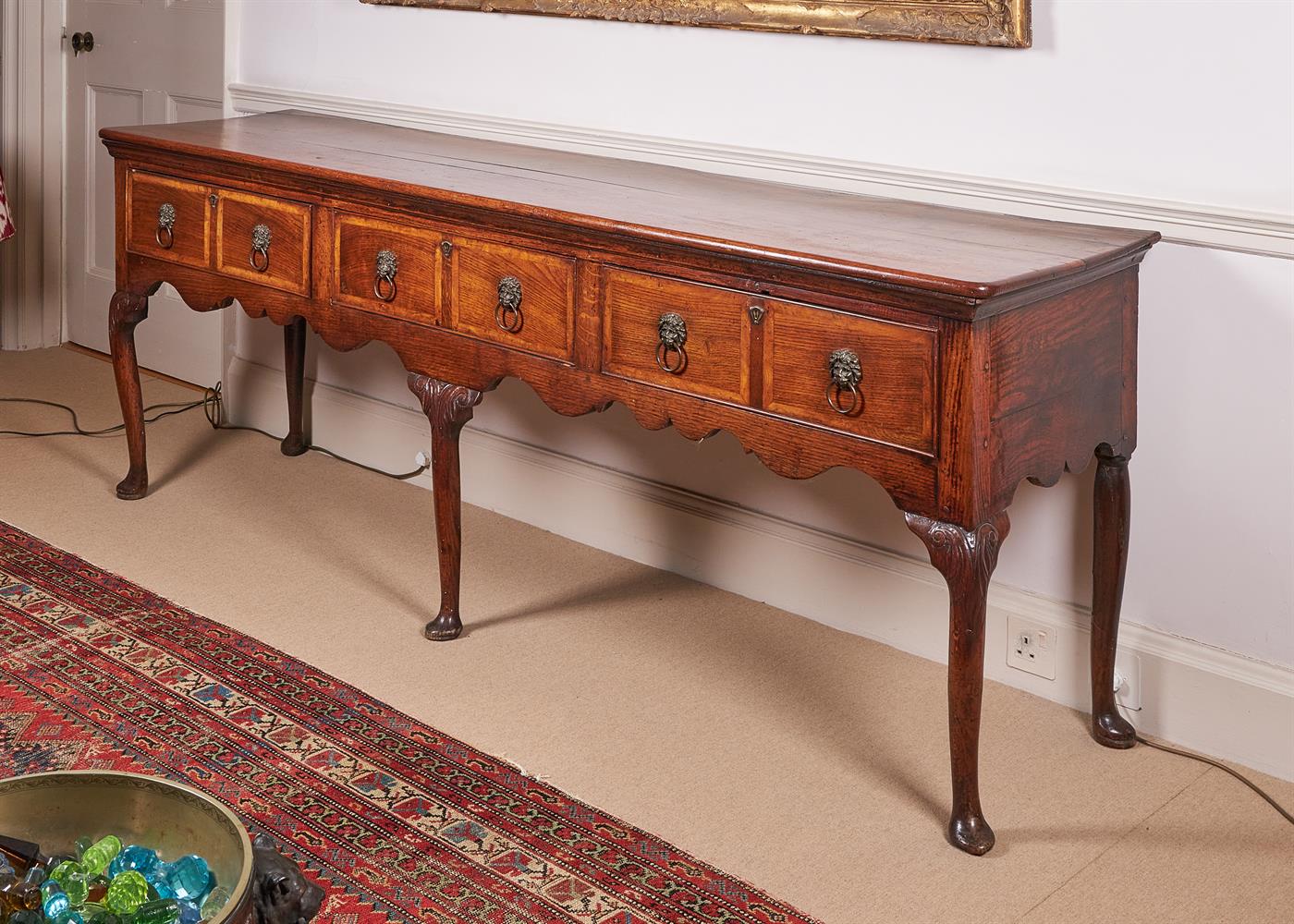 AN OAK DRESSER BASE, CIRCA 1780 AND LATER - Image 3 of 8