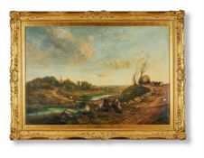 THOMAS CRESWICK (BRITISH 1811-1869), THE ROAD TO LONDON 100 YEARS AGO