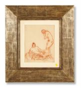 λ AUGUSTUS JOHN (BRITISH 1878-1961), TWO FEMALE FIGURES AND AN INFANT