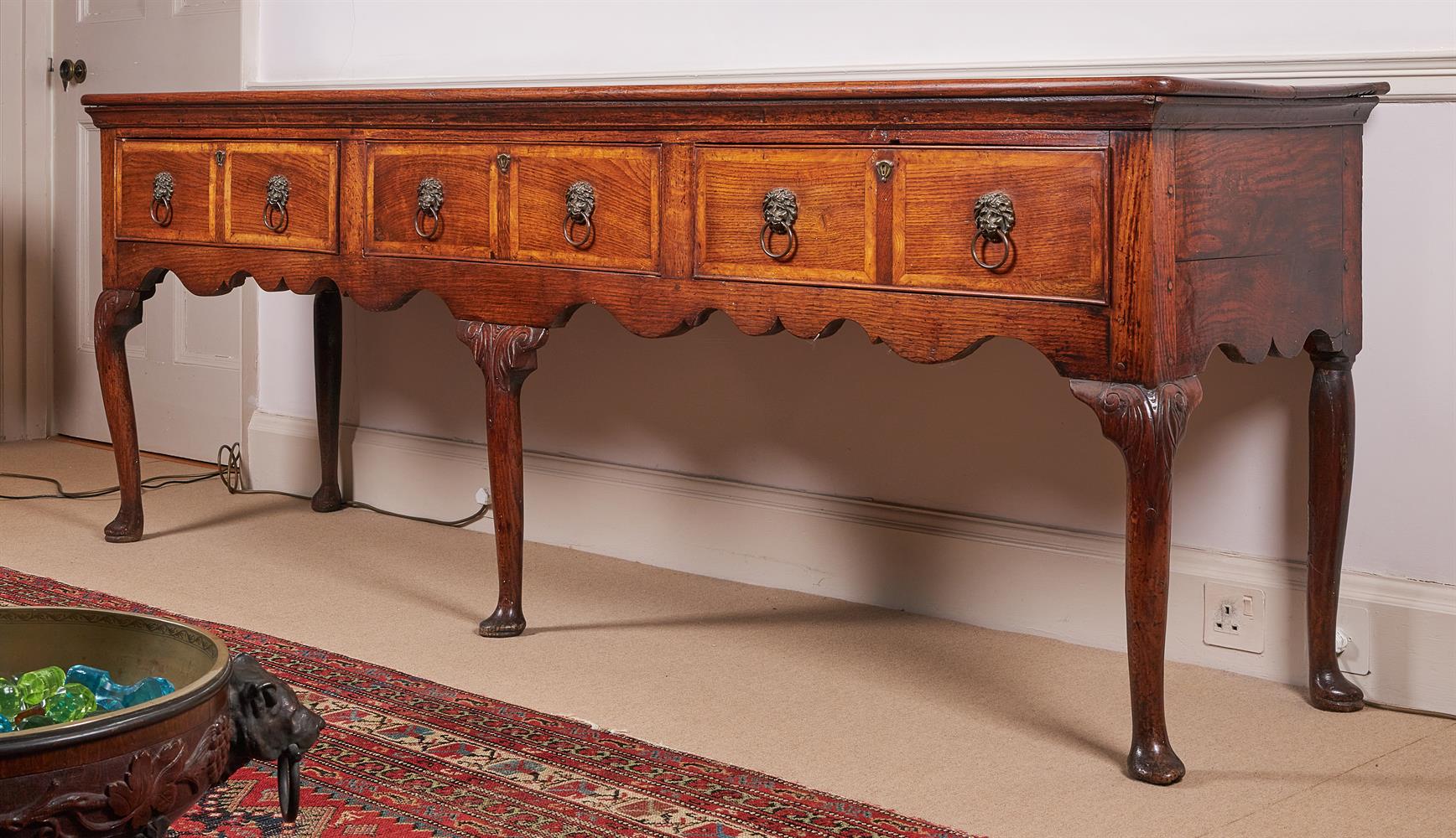 AN OAK DRESSER BASE, CIRCA 1780 AND LATER - Image 2 of 8