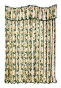 THREE PAIRS OF CHINTZ CURTAINS