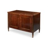 A MAHOGANY AND BRASS MOUNTED SIDE CABINET